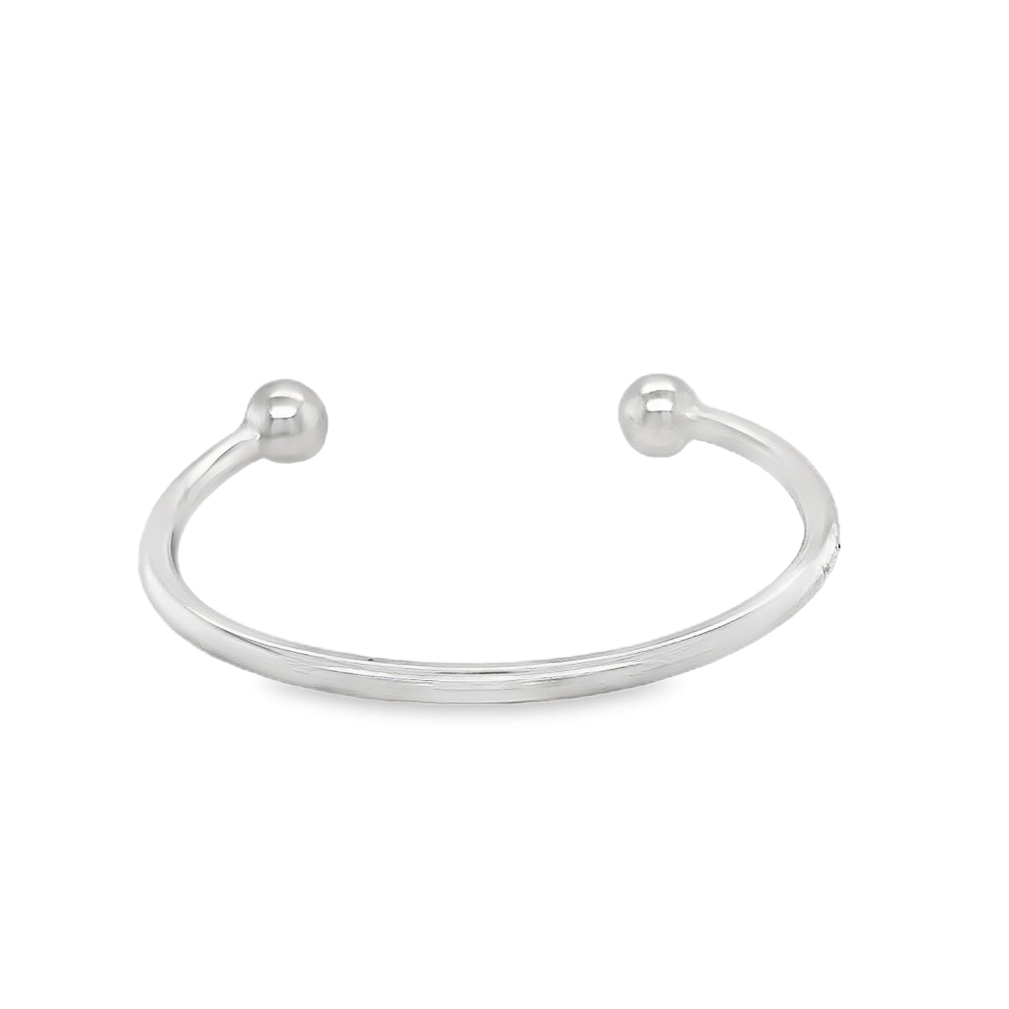 Sterling Silver Torc Baby Bangle