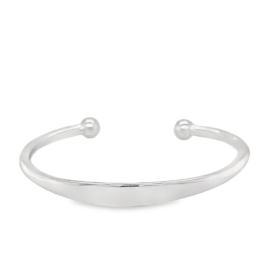 Sterling Silver Torc Bangle