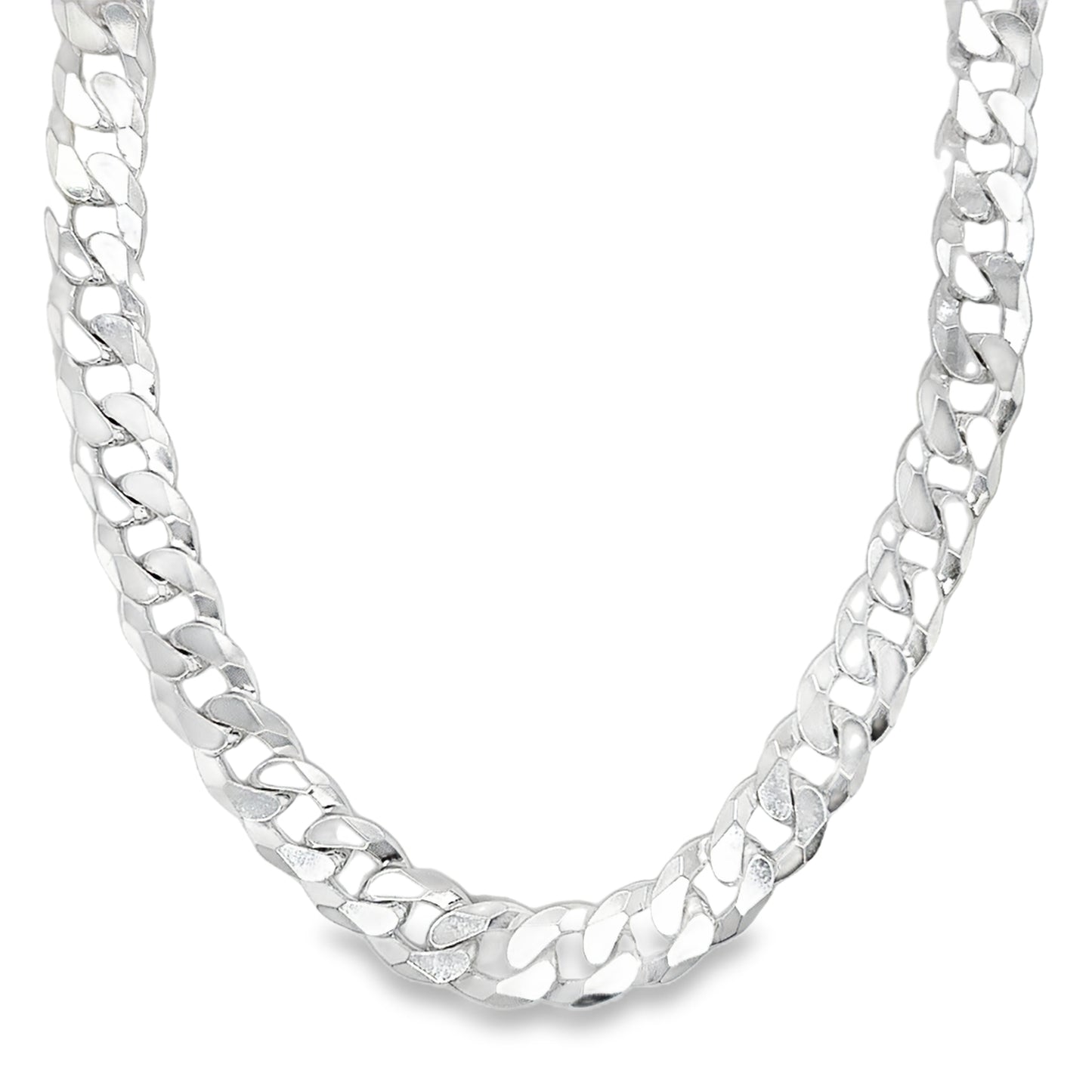 Sterling Silver Heavy Curb Necklet 24"