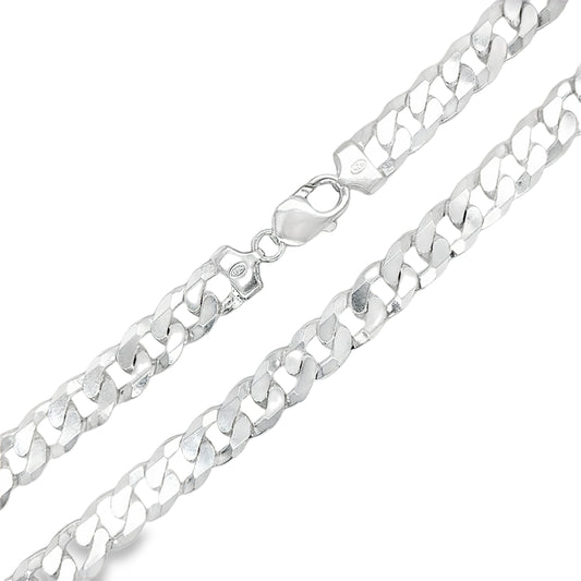 Sterling Silver Heavy Curb Necklet 20"