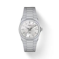 Ladies Stainless Steel Tissot 35mm PRX Mother Of Pearl Watch