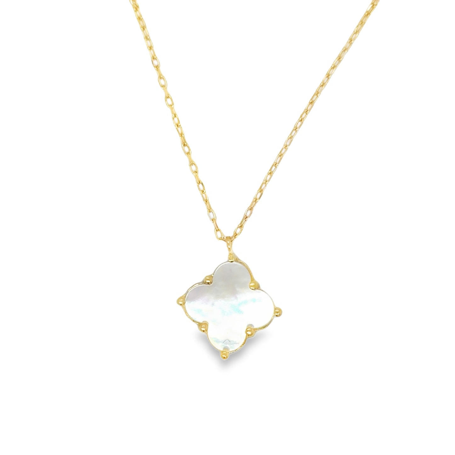 9ct Mother of Pearl Clover Pendant