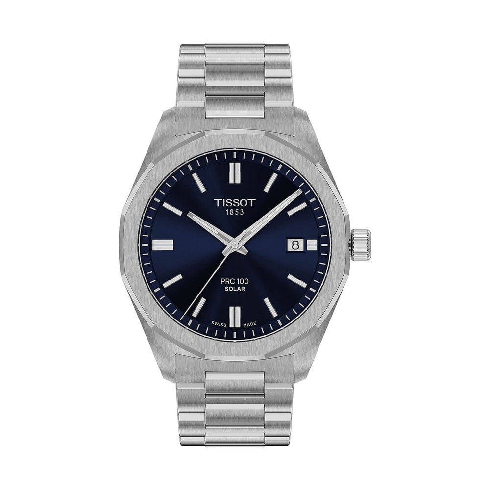 Gents Tissot PRC 100 Solar Blue Dial 39mm