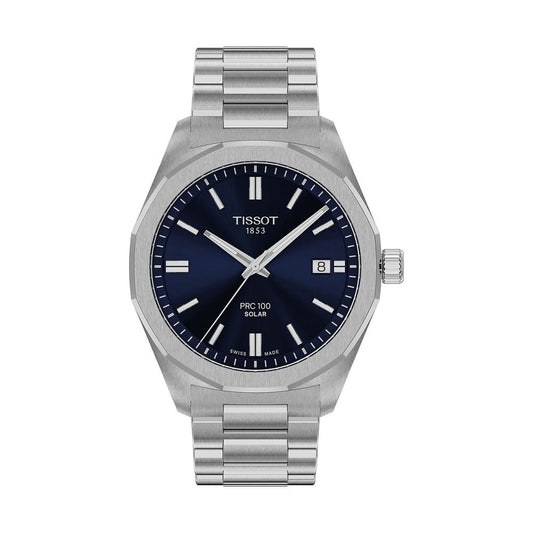 Gents Tissot PRC 100 Solar Blue Dial 39mm