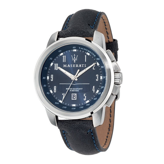 Gents Maserati Blue Dial Watch