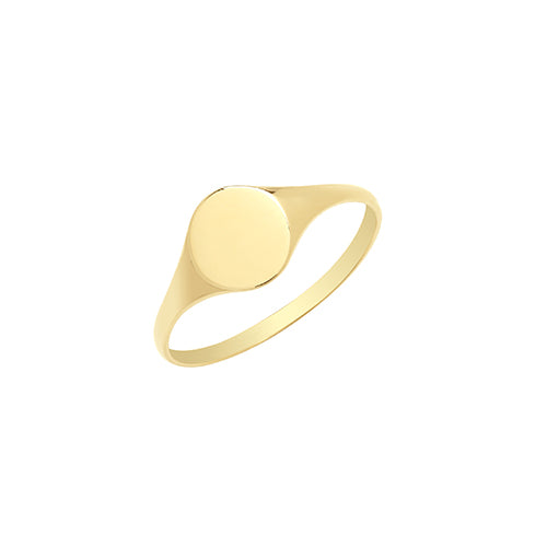 9ct Yellow Gold Ladies Oval Signet Ring
