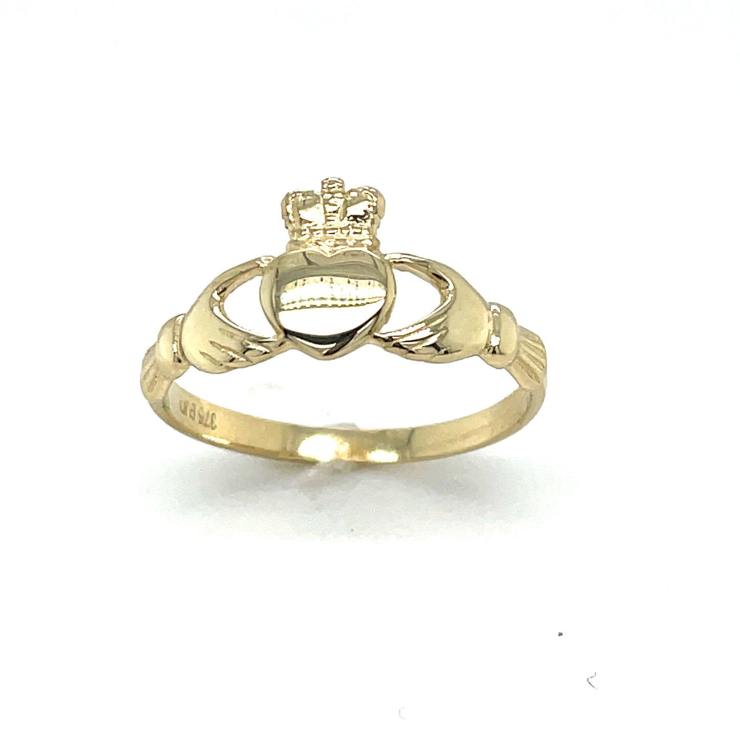 9CT PLAIN CLADDAGH RING