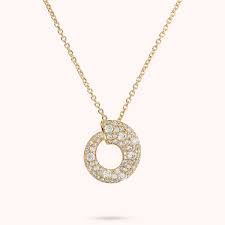 Bronzallure Gold Plated CZ Open Circle Pendant
