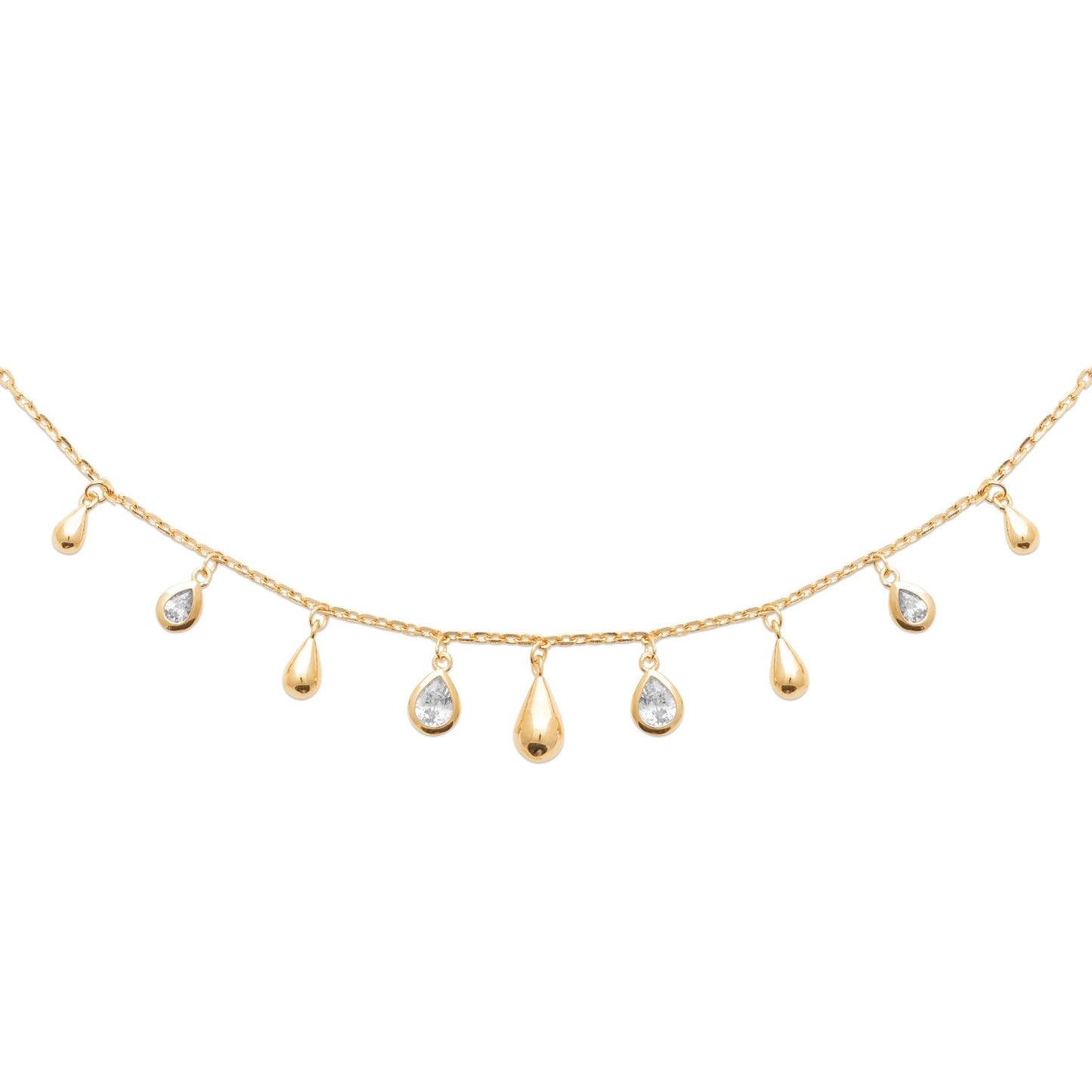 Burren 18ct Gold Plated Kisses From The Sun Necklet