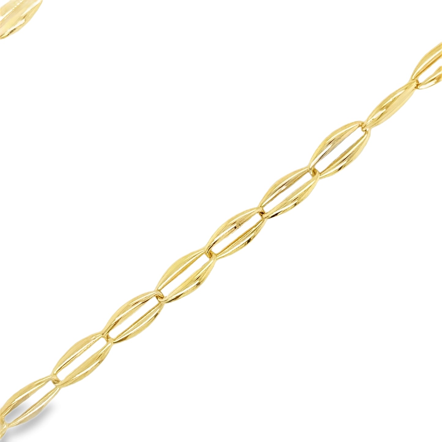 9ct Polished Open Oval Link Necklet