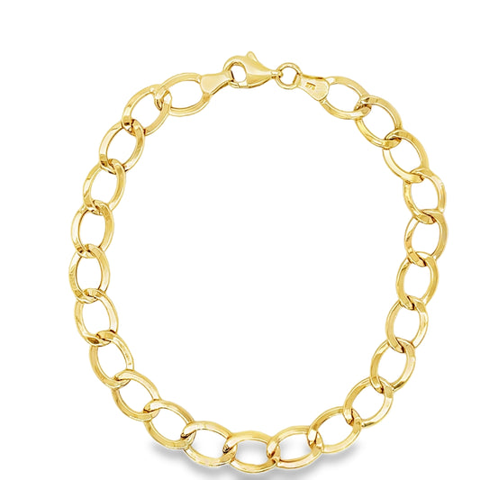 9ct Polished Curb Bracelet