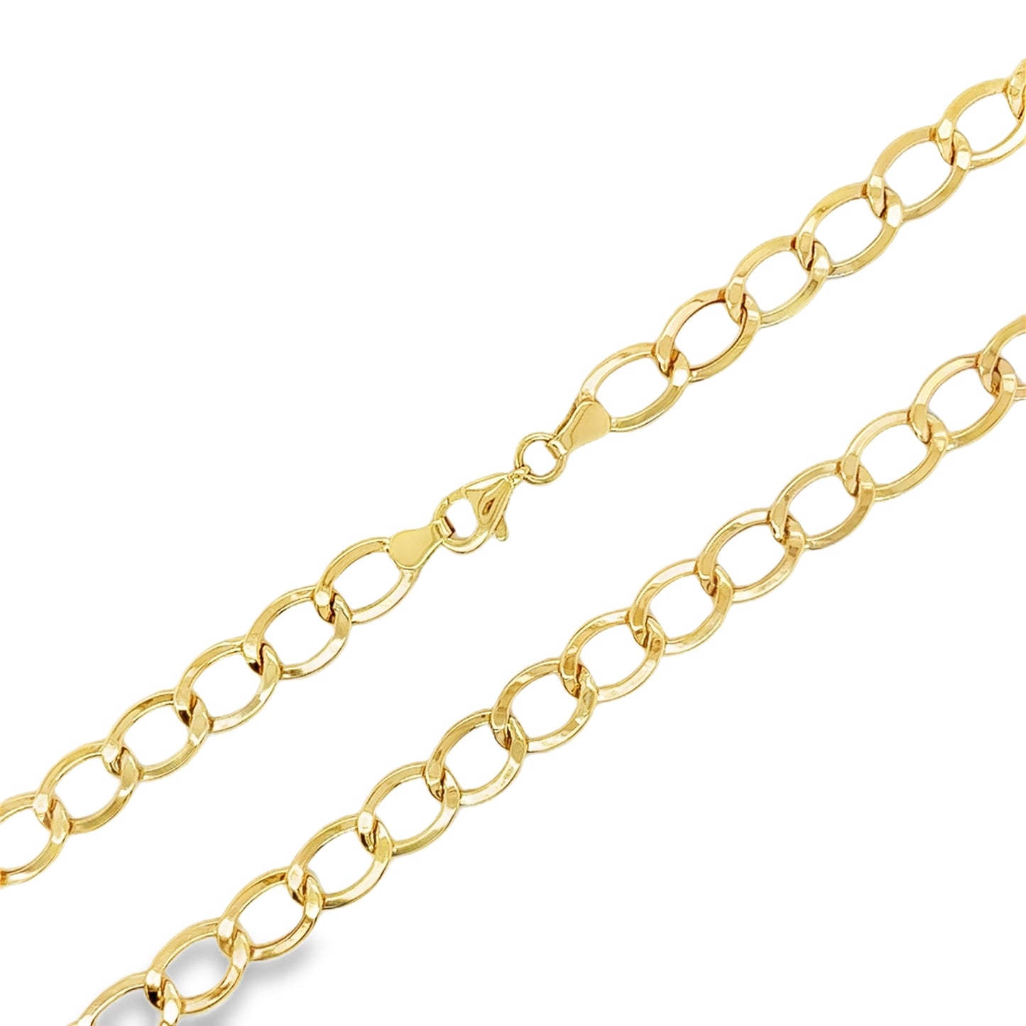 9ct Polished Curb Necklet