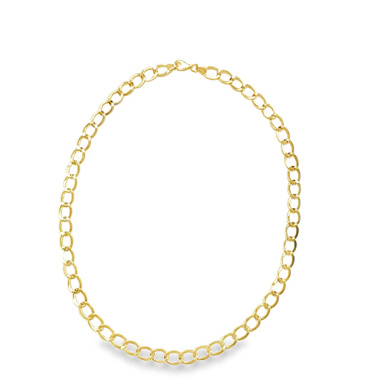 9ct Polished Curb Necklet