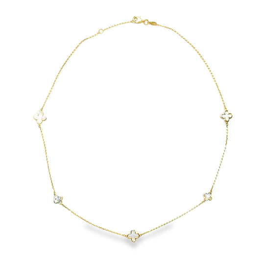 9ct Yellow Gold Mother of Pearl Necklet