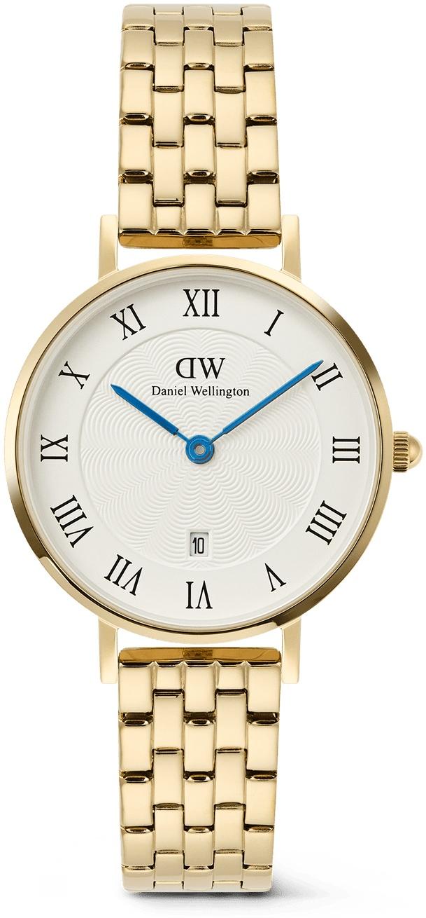 Ladies Daniel Wellington Petite White Dial Blue Hands