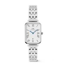 Ladies Daniel Wellington Quadro White Dial Blue Hands
