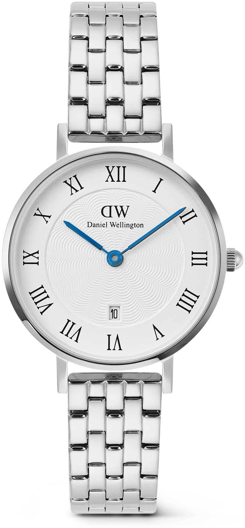 Ladies Daniel Wellington Quadro White Dial Blue Hands