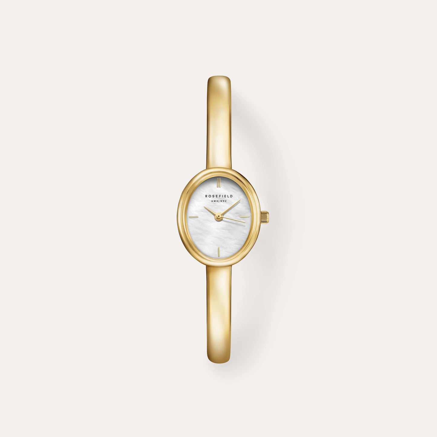 Ladies Rosefield Bangle Small Oval White Dial