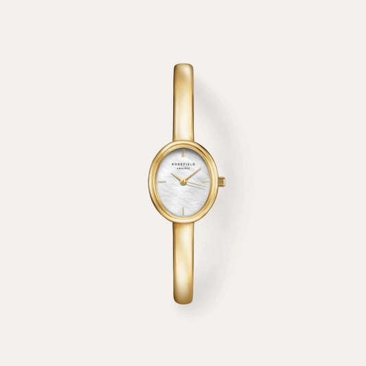 Ladies Rosefield Bangle Small Oval White Dial