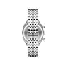 Gents Armani Stainless Steel Blue Dial Chronograph Watch 40mm