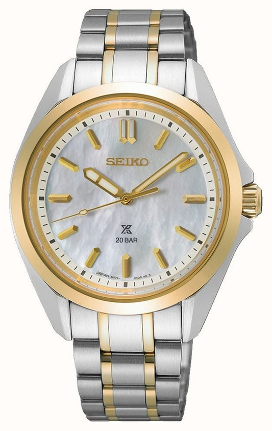 Ladies Seiko Prospex Sea Marine Sports Mother of Pearl Dial