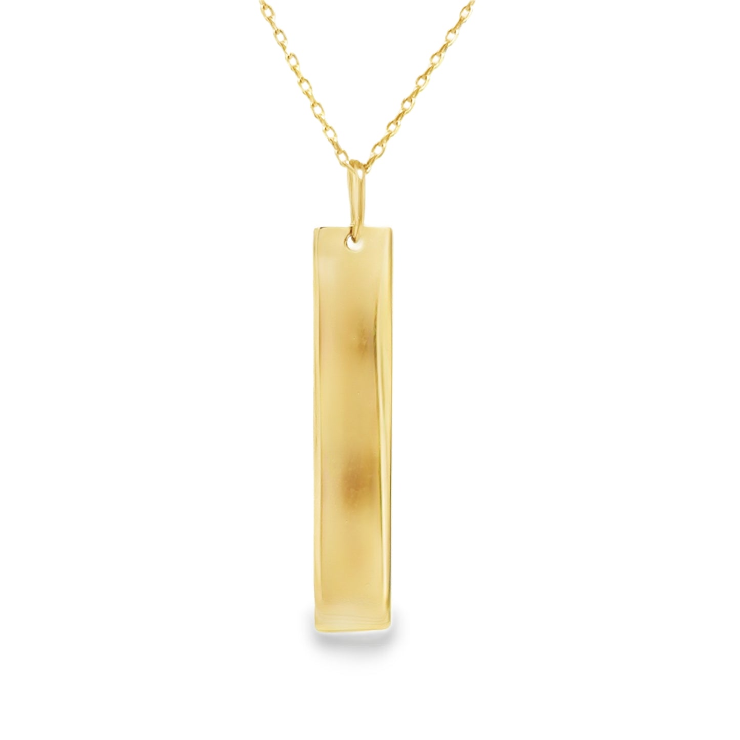 9ct 25mm Vertical Bar Necklet