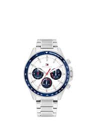 Gents Tommy Hilfiger Clark 44mm Chronograph Bllue & White Dial Watch