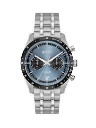 Gents Hugo Boss Tourmaster Blue & Black Dial Chronograph Watch