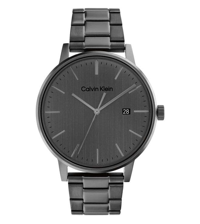 Gents Calvin Klein Linked Black Dial