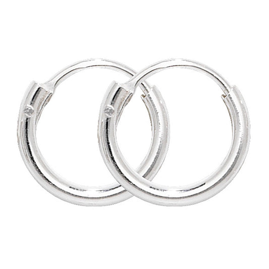 Sterling Silver 10mm Sleeper Earrings