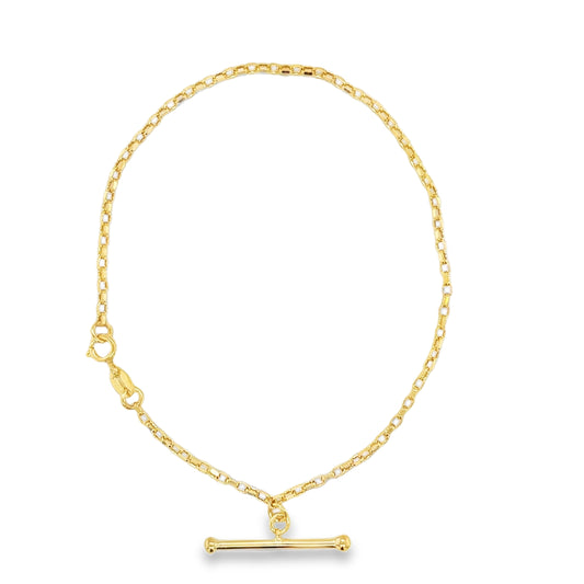 9ct T-Bar Bracelet