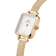 Ladies Daniel Wellington Quadro Mini Evergold