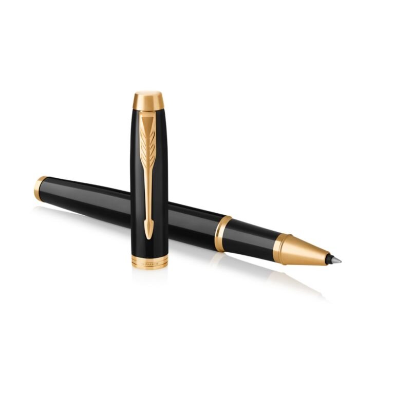 PARKER ROLLERBALL BLK GLD TRIM