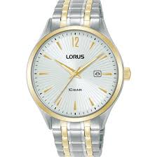Gents Lorus Silver Dial Date Window Watch