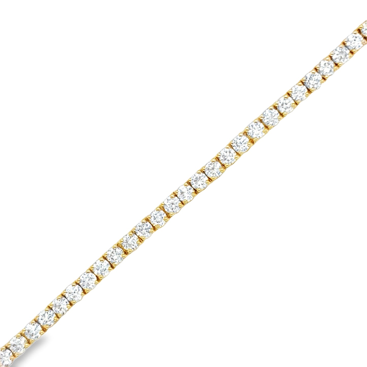 9ct Round Brilliant Cultured Diamond Tennis Bracelet 3.00ct