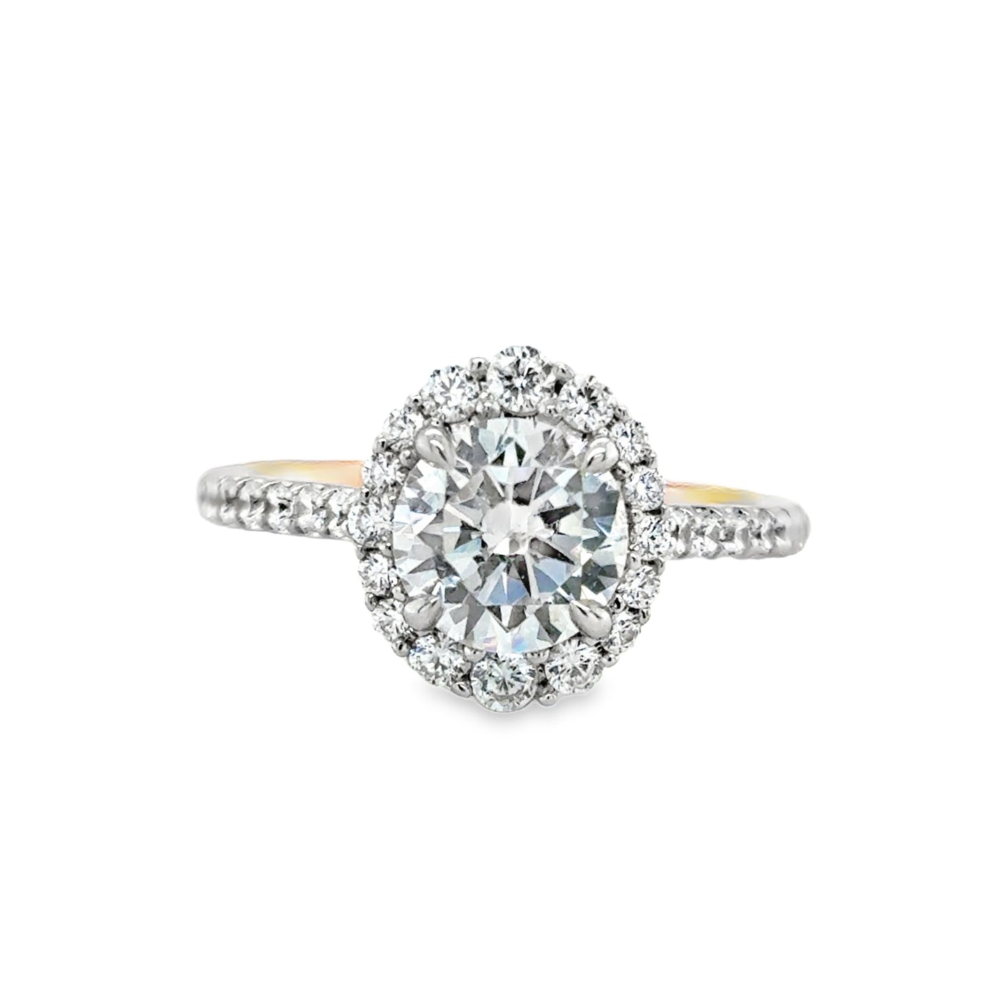 9ct Yellow Gold Round CZ Cluster Ring