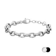 Gents Steelwear Stainless Steel Diamond Cut Curb Bracelet