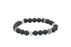 Steelwear Black Lava Bead Bracelet
