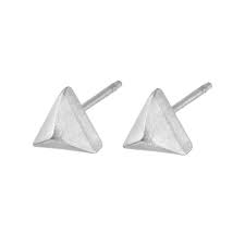 Gents Steelwear Stainless Triangle Stud Earrings