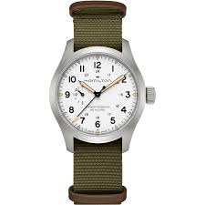 Gents Stainless Steel Hamilton Khaki Field 40mm Mechanical Power Reserve Watch