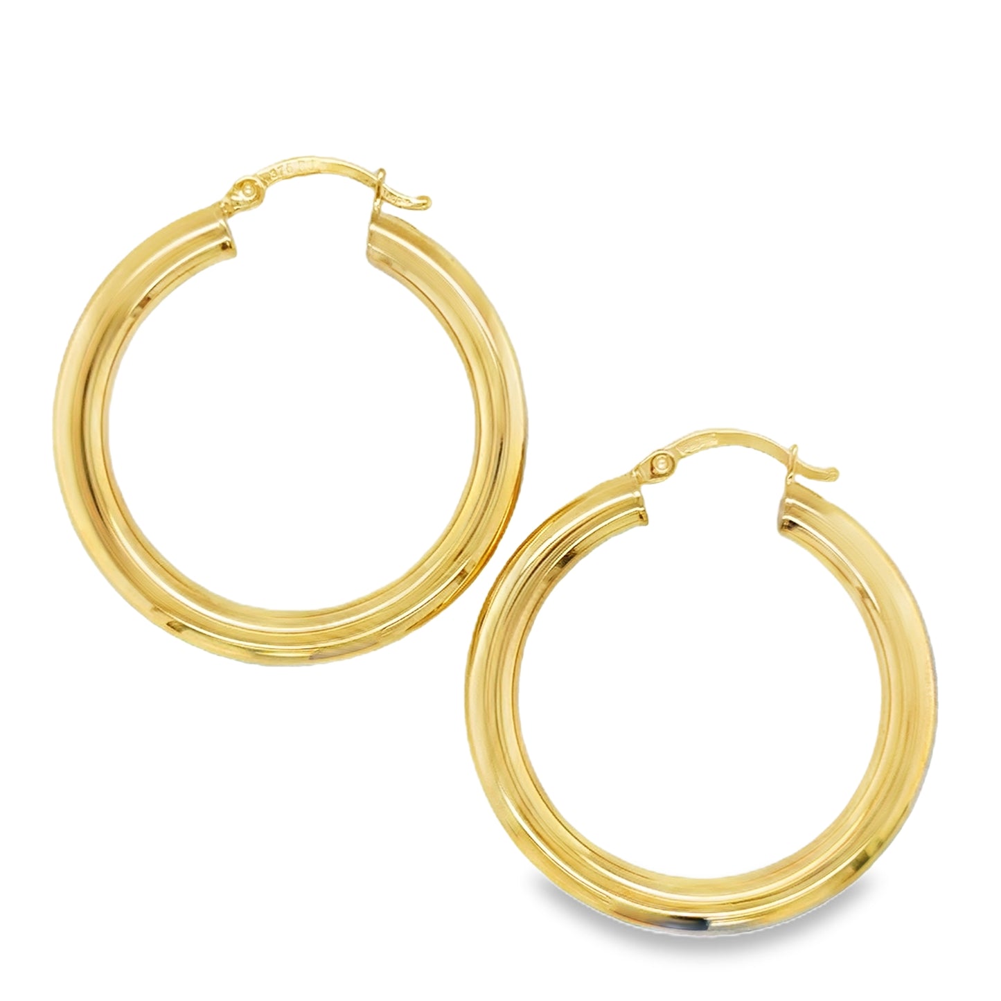 9ct 25mm Chunky Hoop Earrings