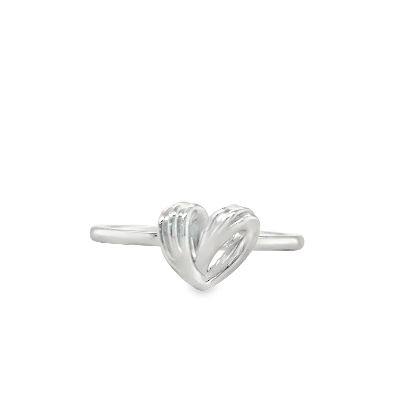 Sterling Silver Polished Heart Ring
