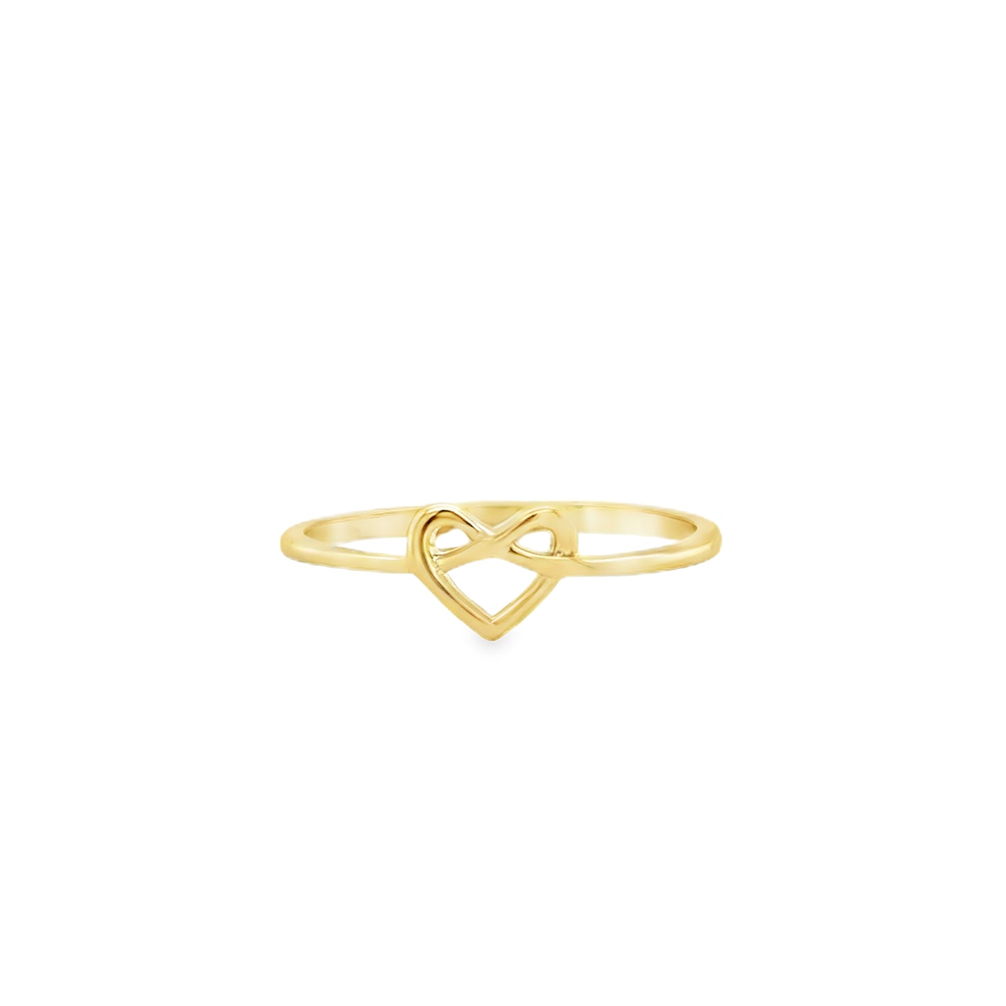 9ct Yellow Gold Open Heart Ring
