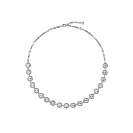 Ted Baker Solanna Silver Plated Solitaire Sparkle Crystal Round Halo Necklet