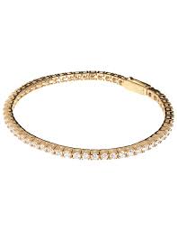 Bronzallure Gold Plated CZ Tennis Bracelet