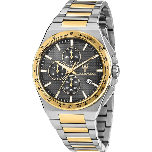 Gents Maserati Velocita Slim Chrono Black Dial