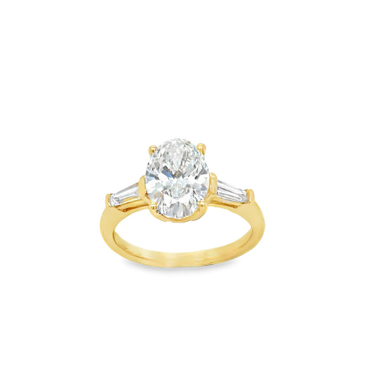 18ct Sol Ov Tap Bag Sh 2.30ct