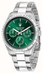 Gents Maserati Competizione 43mm Chrpnpgraph Green Dial