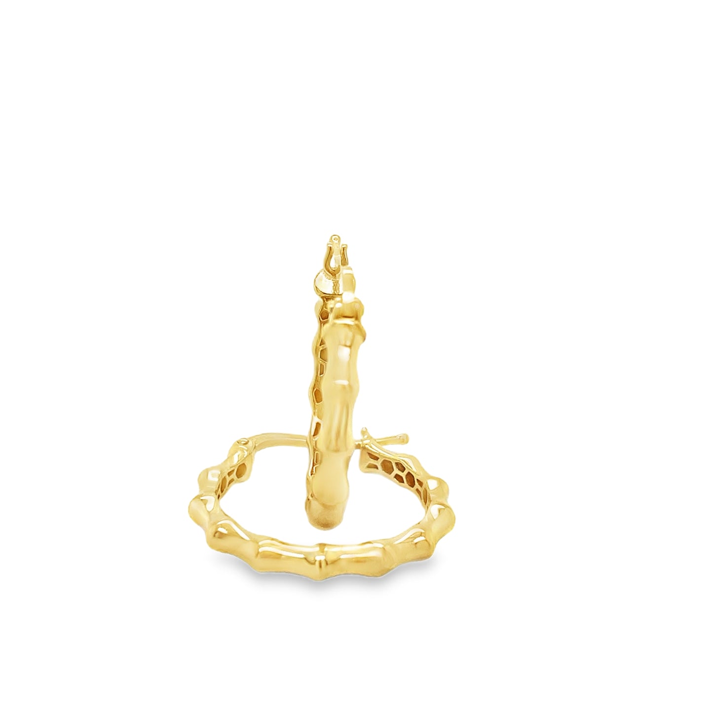 9ct Bamboo Hoop