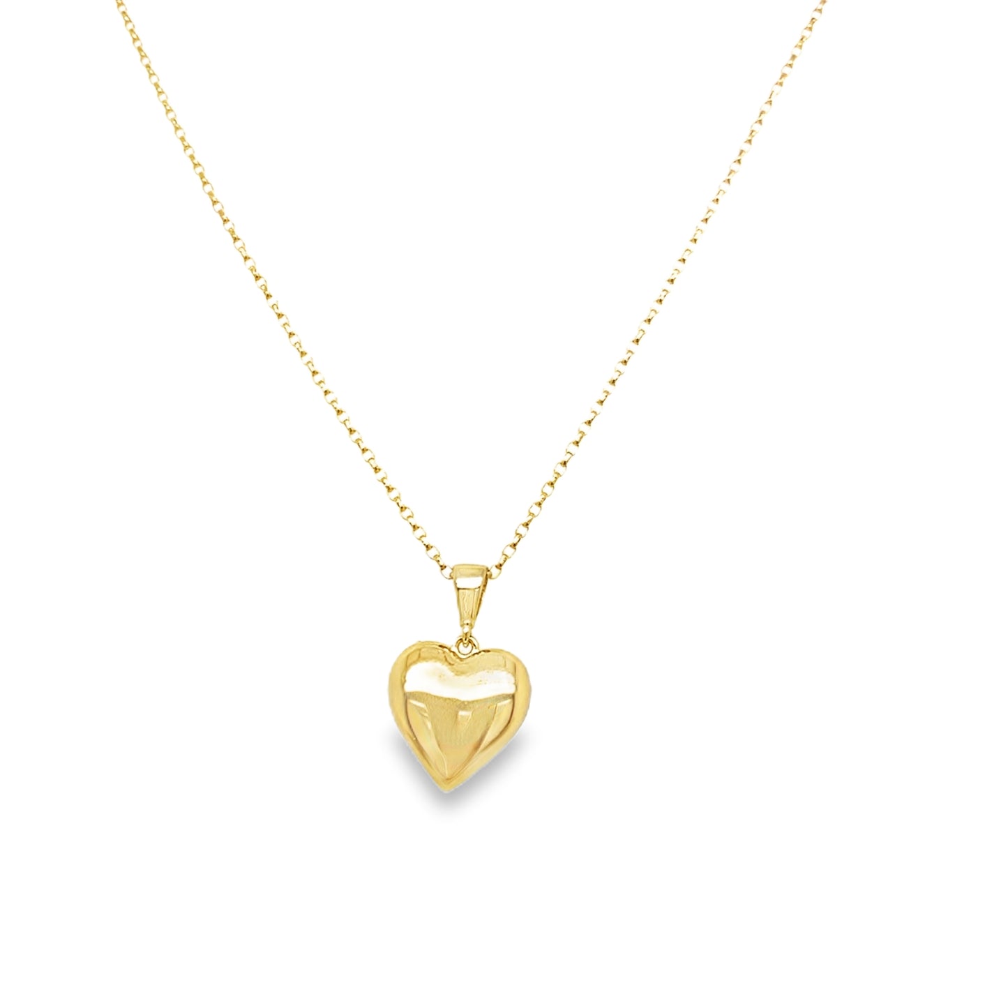 9ct Polished Heart Pendant